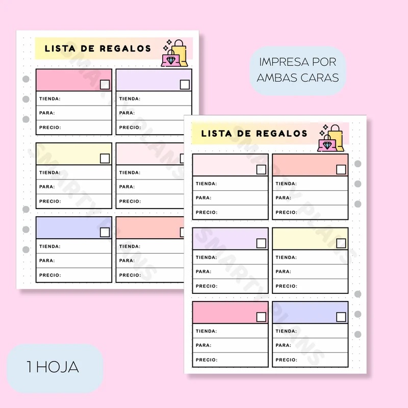 Plantilla Individual - Lista de Regalos