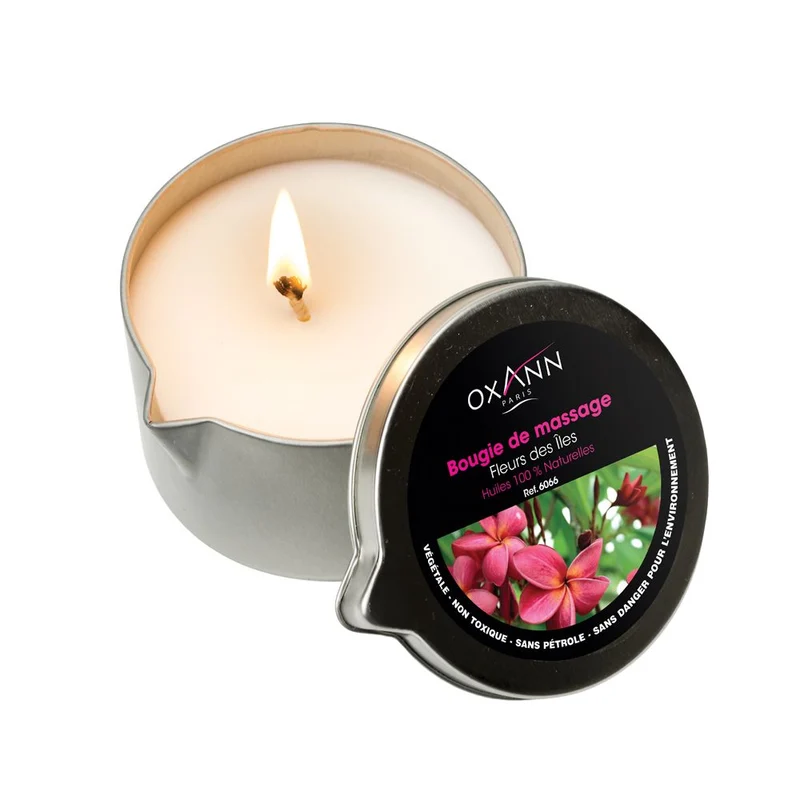 Bougies de massage fleur des îles