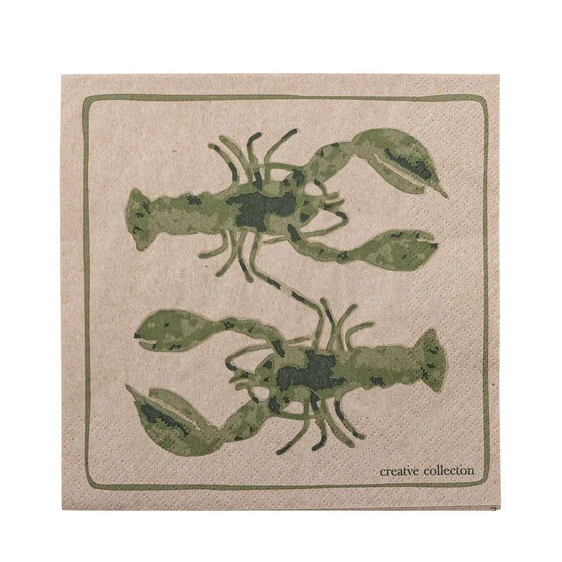 Serviettes en papier Hadden – Poissons & crustacés (Lot de 20)