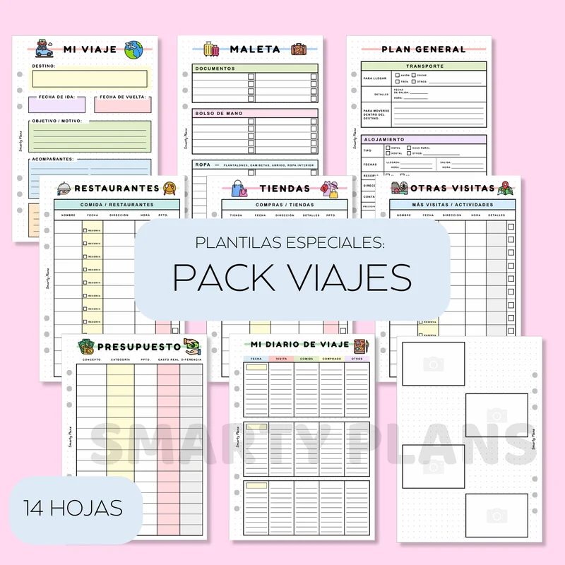 Pack Plantillas - Viajes