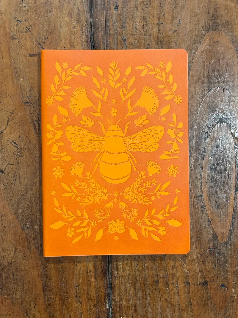 Bee Carnet Cuir Vegan - Flame Tree