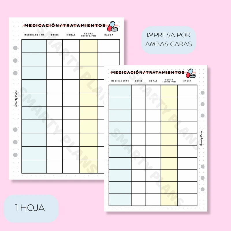 Plantilla Individual - Medicación / Tratamientos