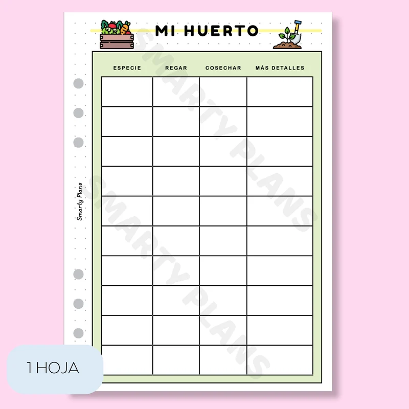 Plantilla Individual - Mi Huerto