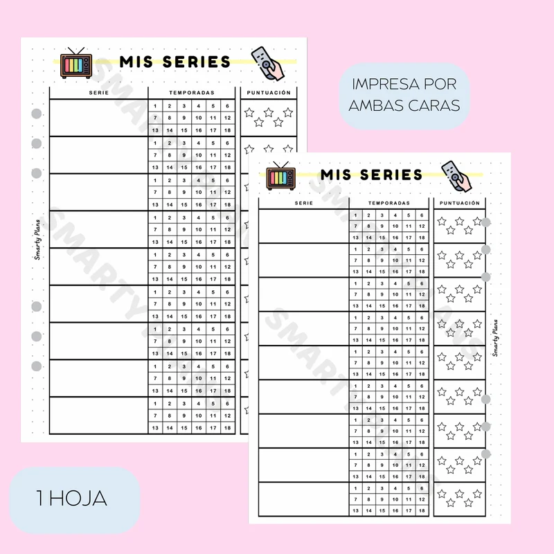 Plantilla Individual - Mis Series y Temporadas