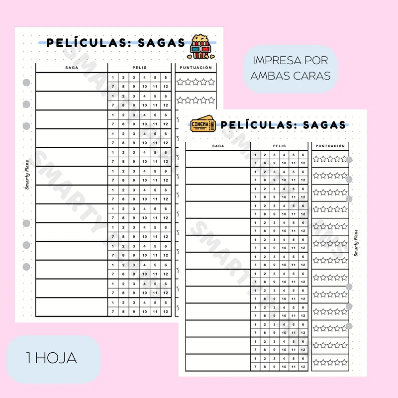 Plantilla Individual - Sagas de Películas