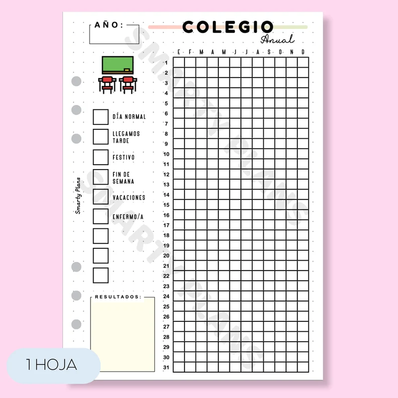 Hoja Anual - Colegio