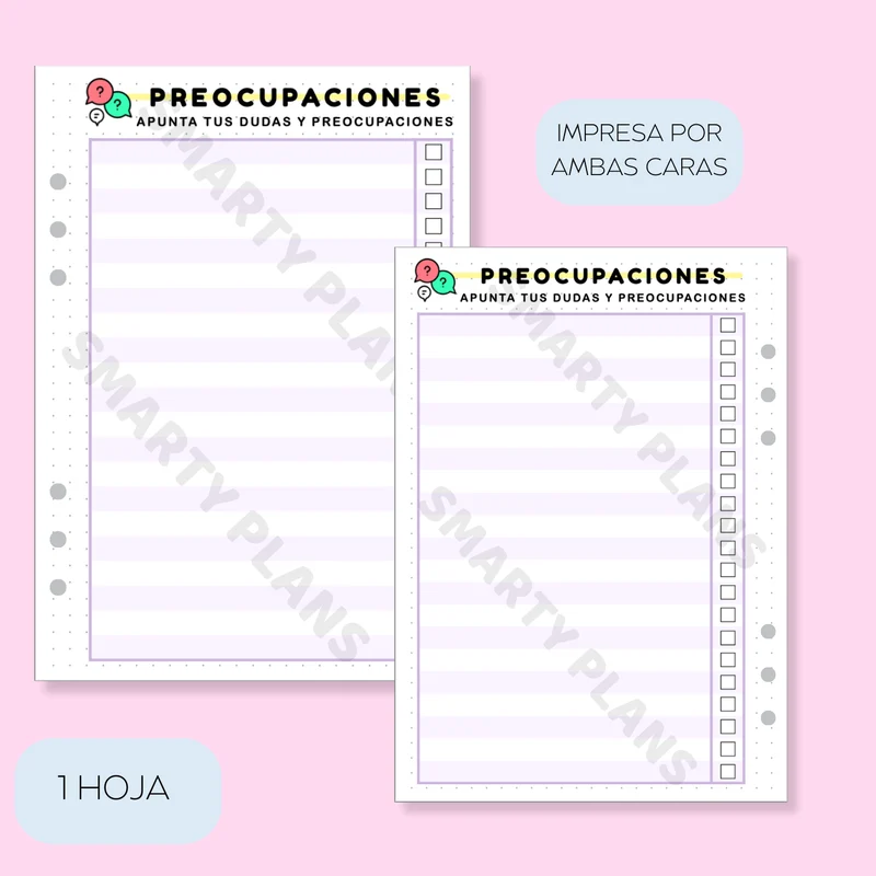 Plantilla Individual - Preocupaciones