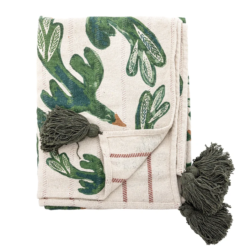 Plaid BIRDLIVA - coton recyclé