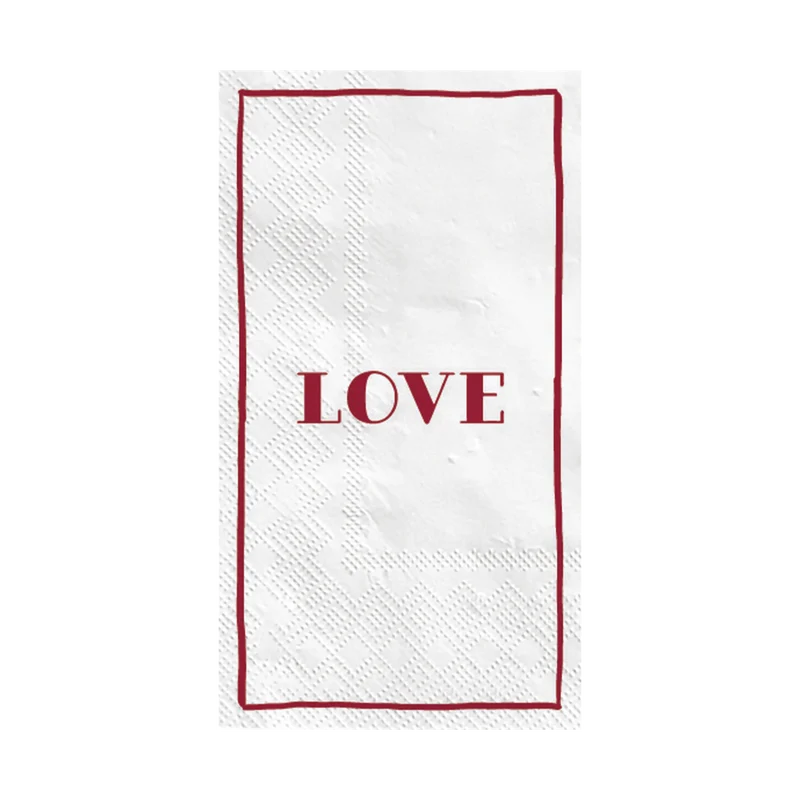 Serviettes en papier - LOVE