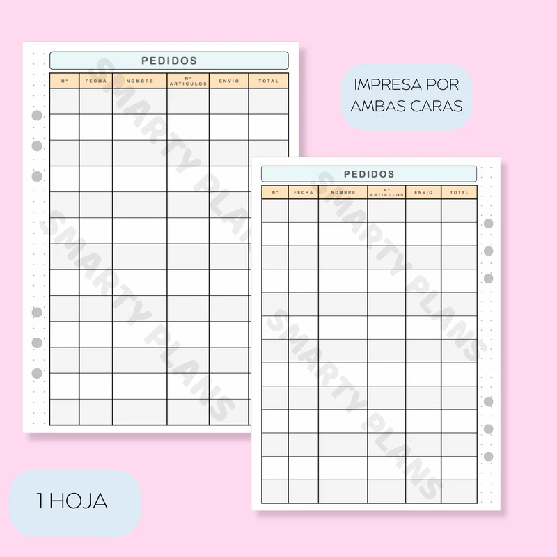 Plantilla Individual - Pedidos Emprendimiento