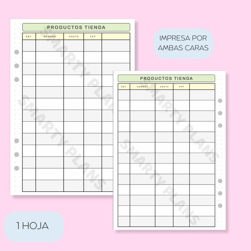 Plantilla Individual - Productos Tienda Emprendimiento