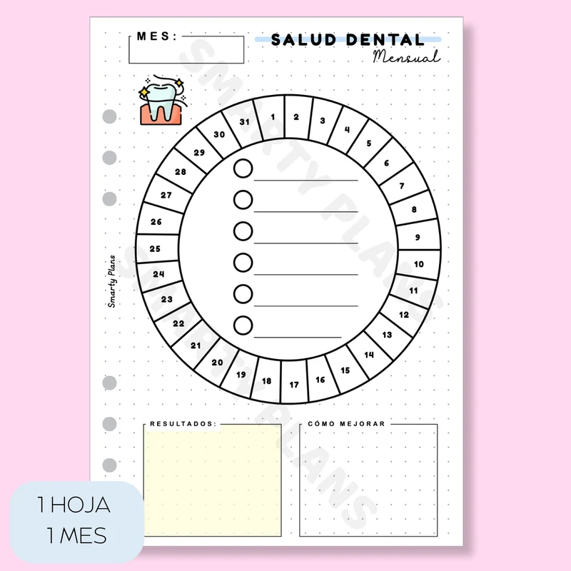 Plantilla Mensual - Salud Dental