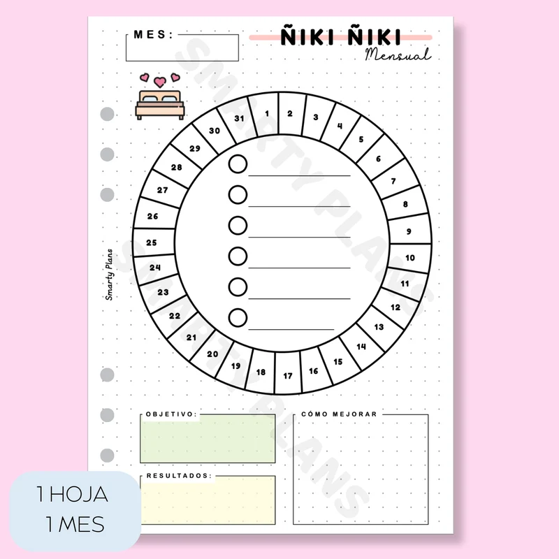 Plantilla Mensual - Ñiki Ñiki