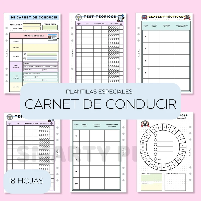 Pack Plantillas - Carnet de Conducir