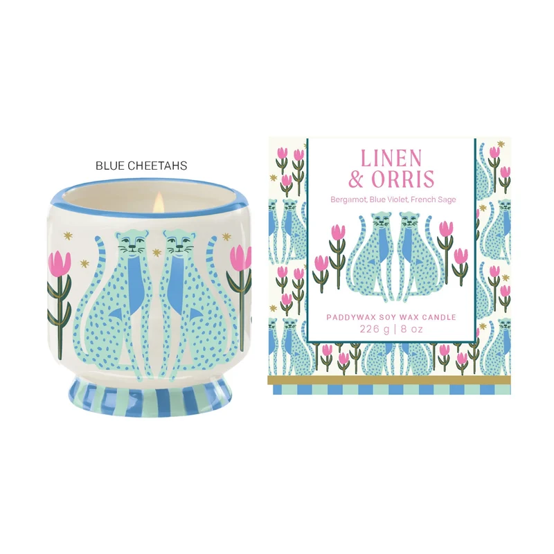 Bougie parfumée A DOPO ! - Guépards bleus