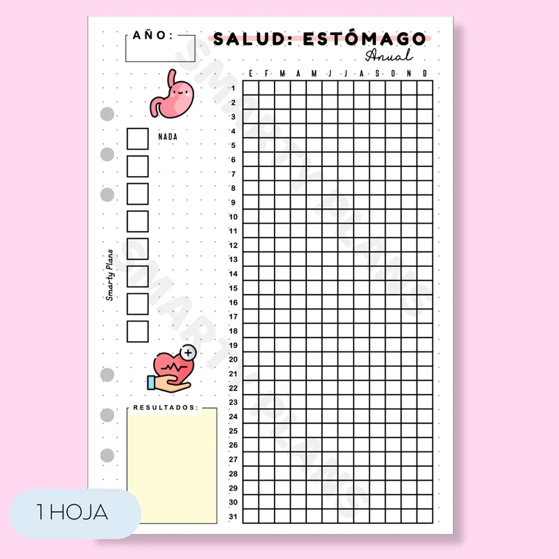 Hoja Anual - Salud Estómago
