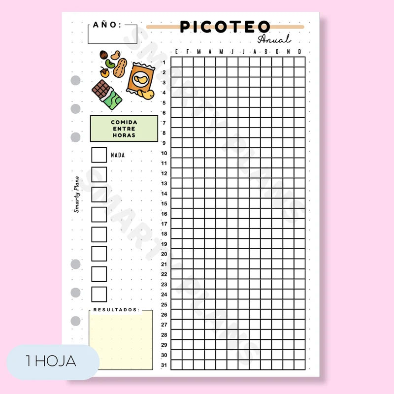 Hoja Anual - Picoteo