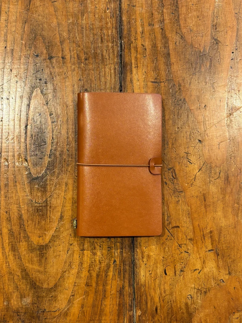 Carnet Cuir Nutmeg - Voyager Notebook