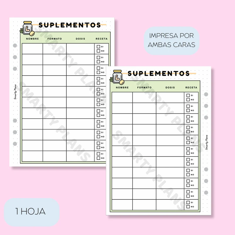 Plantilla Individual - Suplementos