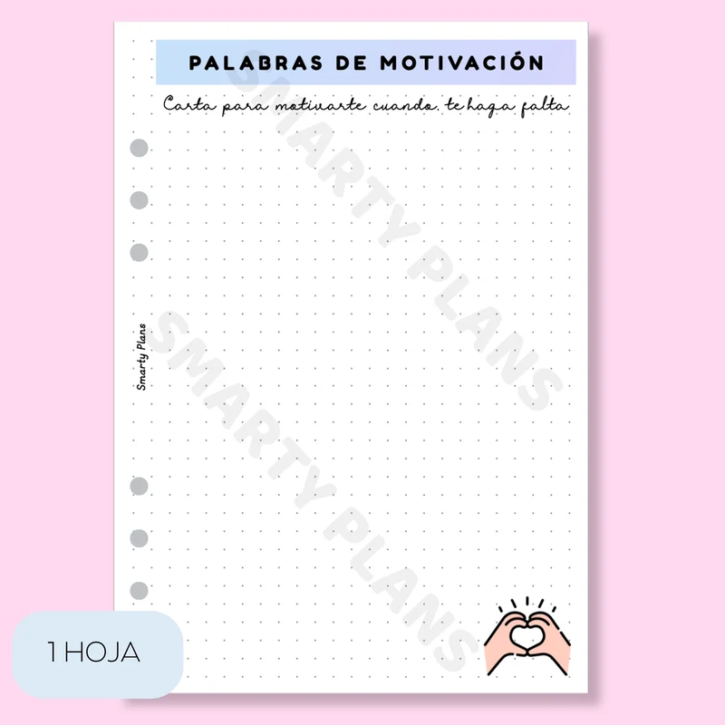 Plantilla Individual - Palabras de Motivación