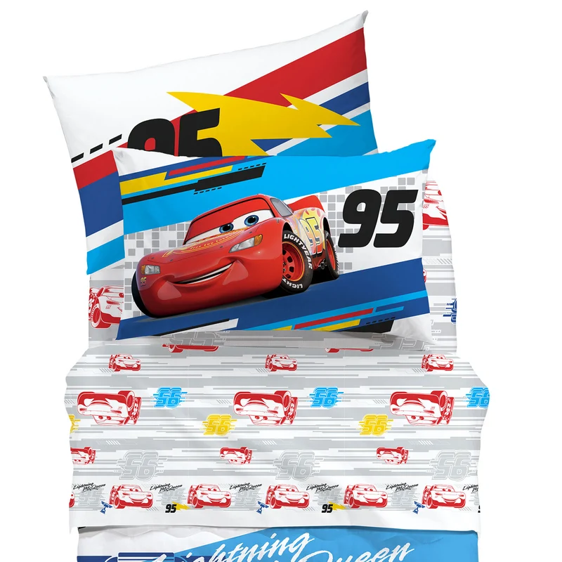 Completo Lenzuola Cars Mcqueen in Cotone