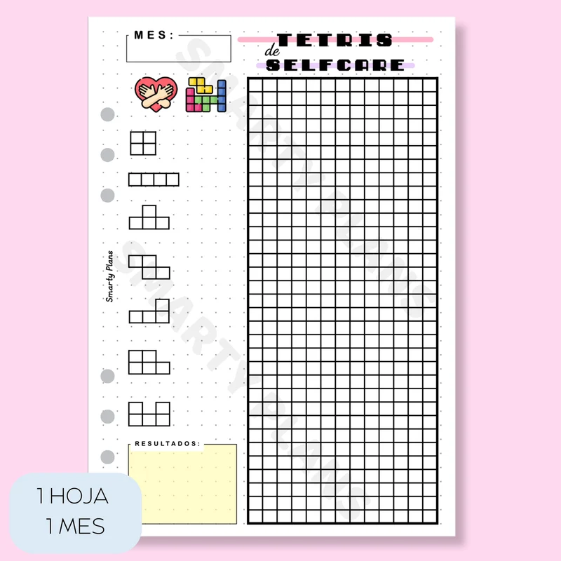 Plantilla Mensual - Tetris Selfcare