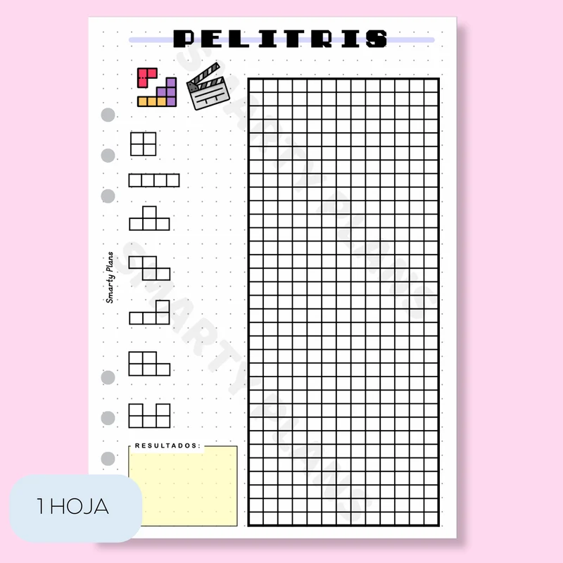 Plantilla Individual - Tetris de Pelis