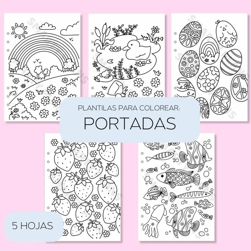 Plantillas para Colorear - Portadas