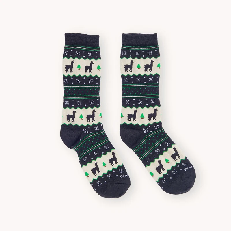 Chaussettes HOLIDAY STRIPE en alpaga