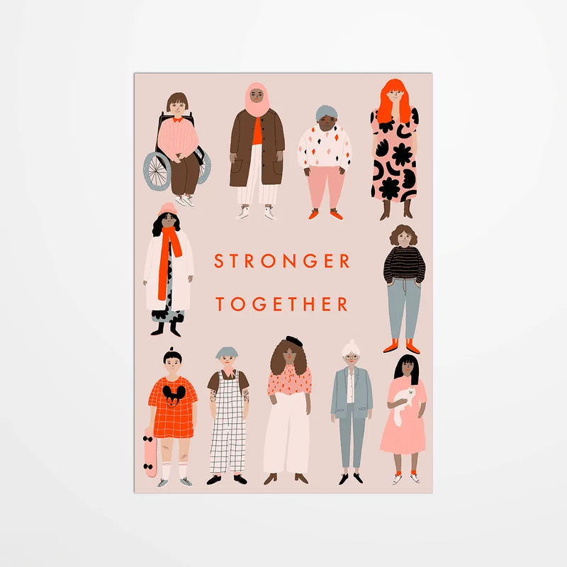 Carte postale - Stronger together