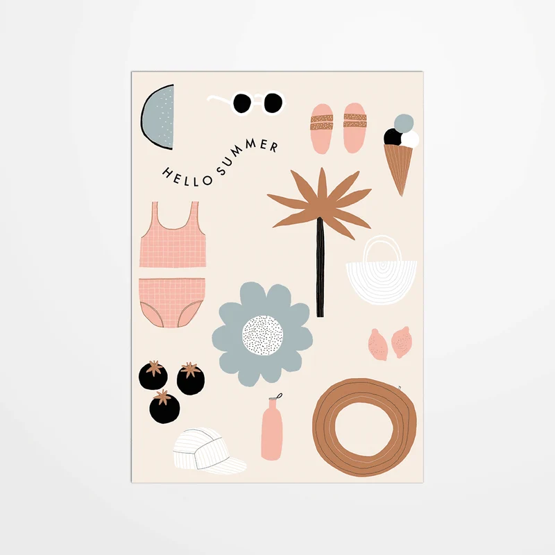 Carte postale - Hello Summer