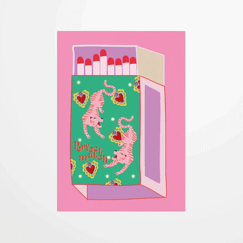 Carte postale - Perfect match