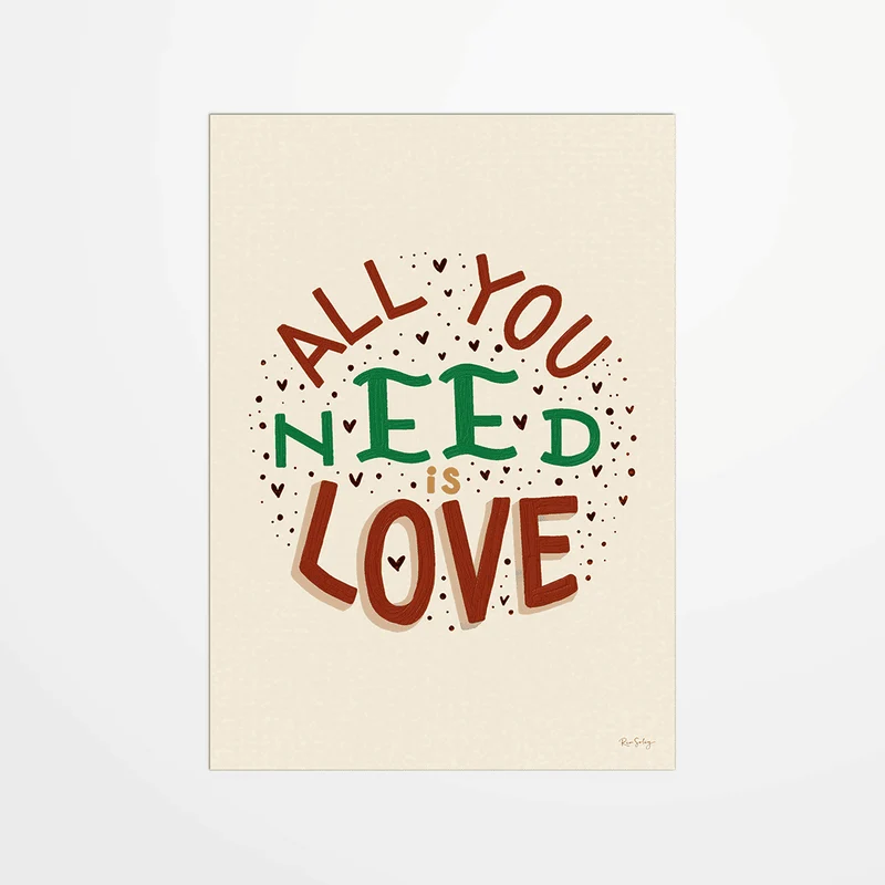 Carte postale - All you need is love