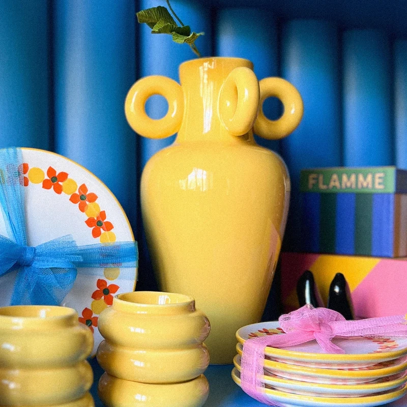 Vase HARRISON - jaune