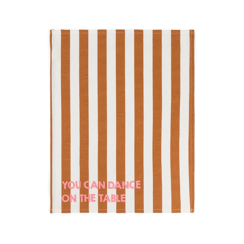 Set de table JEANNETTE - rayures pecan YOU CAN DANCE