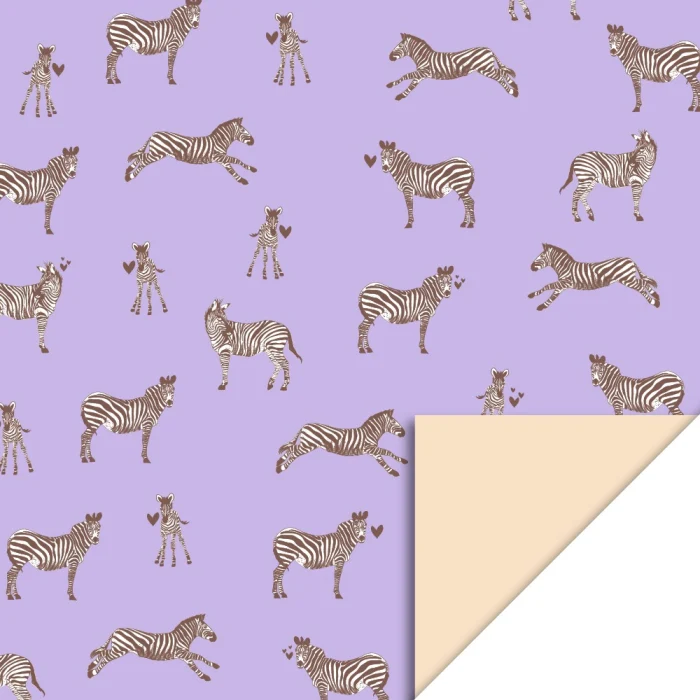 Rouleau papier cadeau - ZEBRA