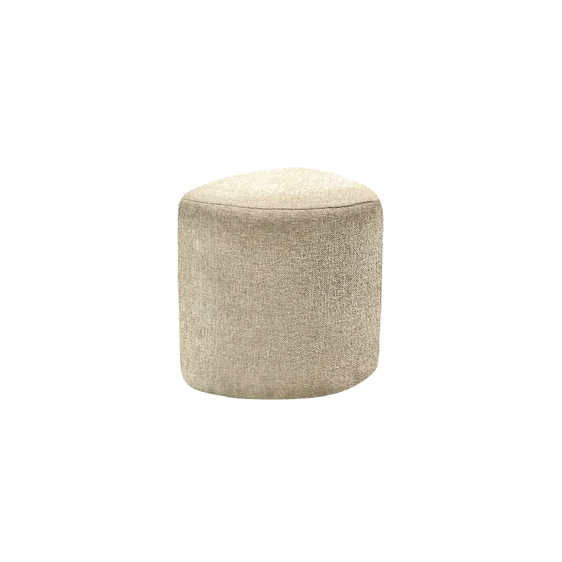 Pouf EVE tissu chenille - beige