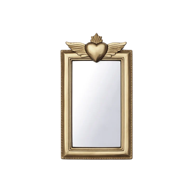 Miroir Ex-voto doré
