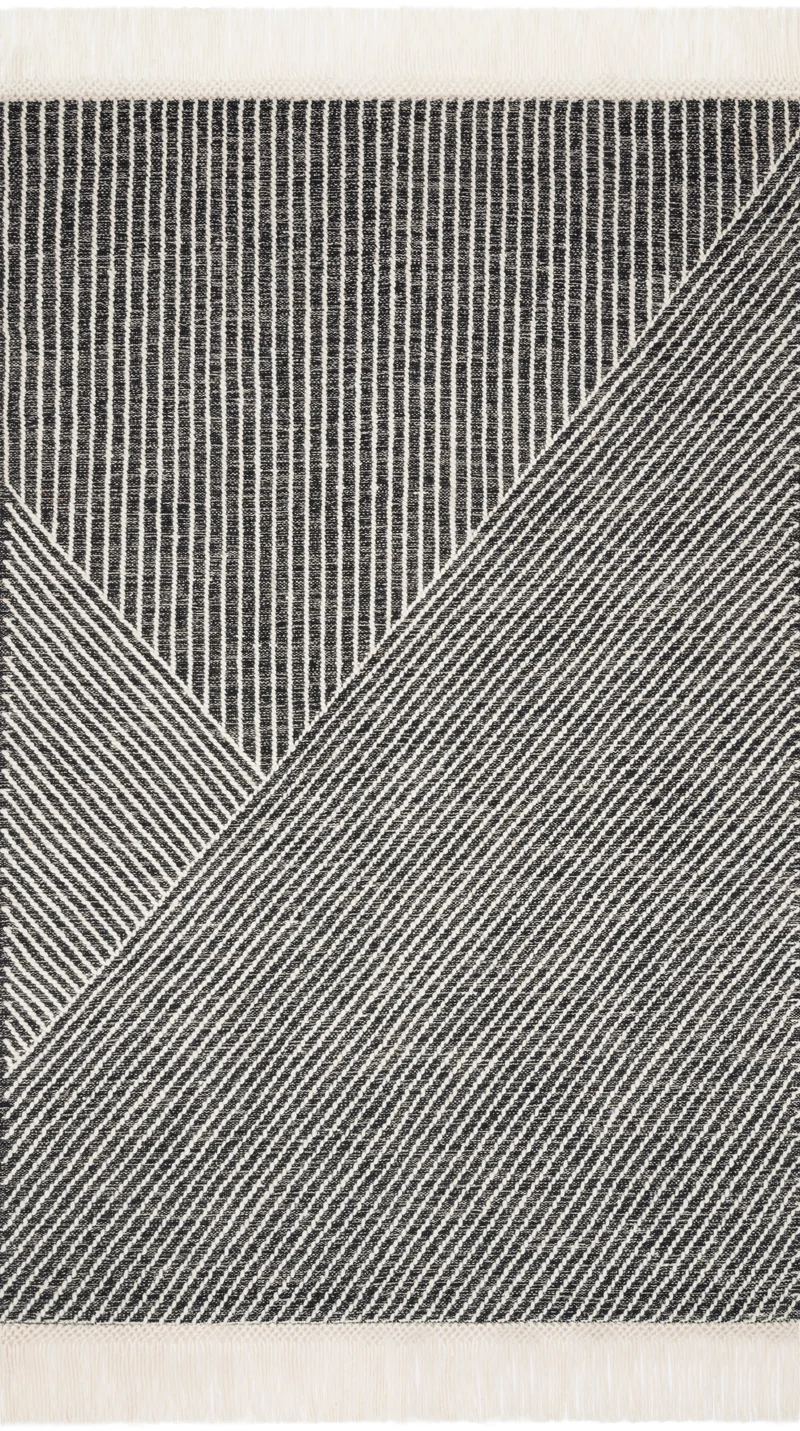 Tapis Newton NET-01 MH Charcoal/Ivoire