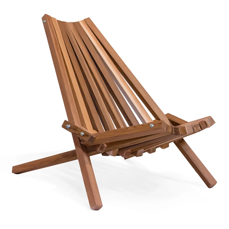 Chaise pliante de patio en cèdre STICK