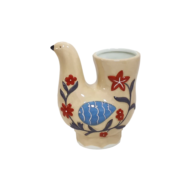 Vase OISEAU beige