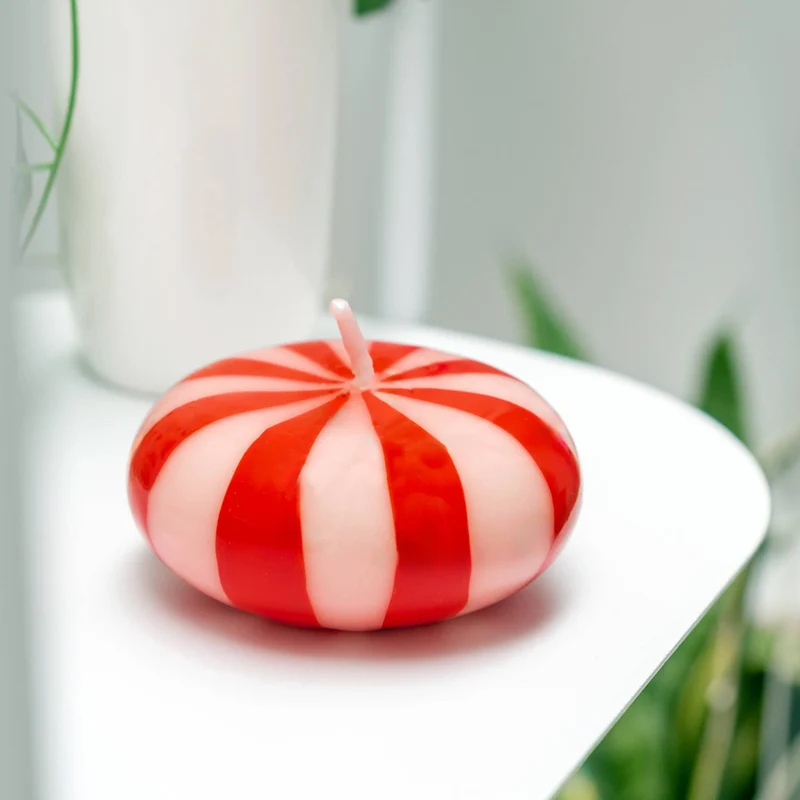 Bougie BONBON rayée