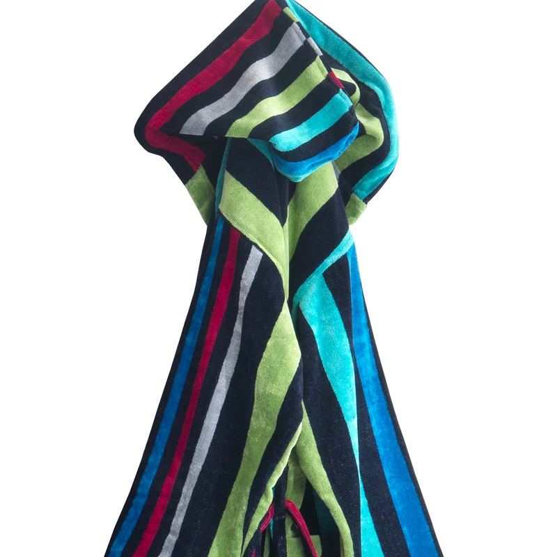Accappatoio con Cappuccio in Cotone Rainbow Carrara Moderno