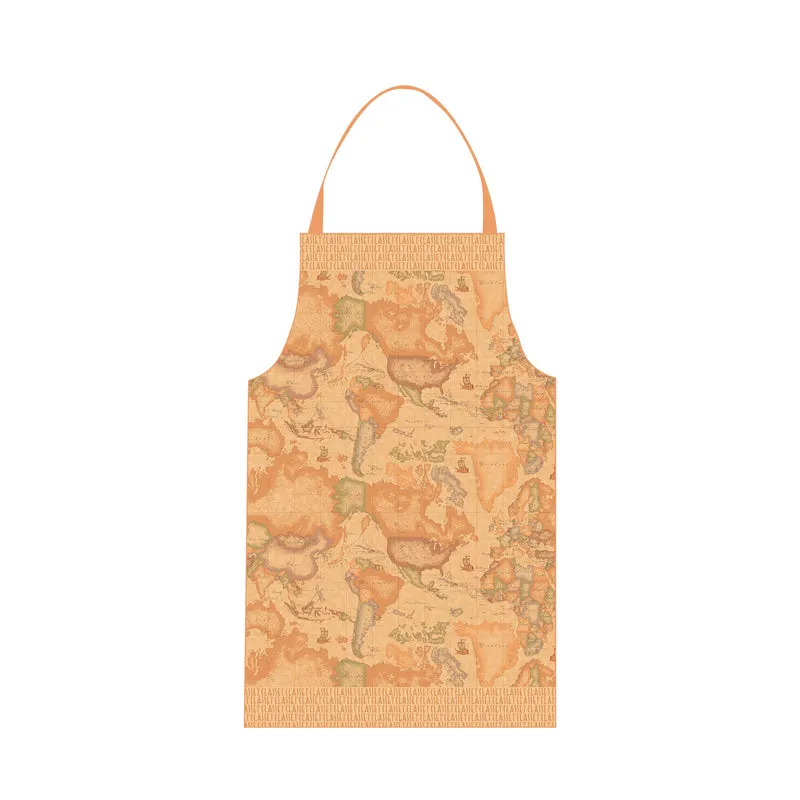 Grembiule geo classic world in Cotone