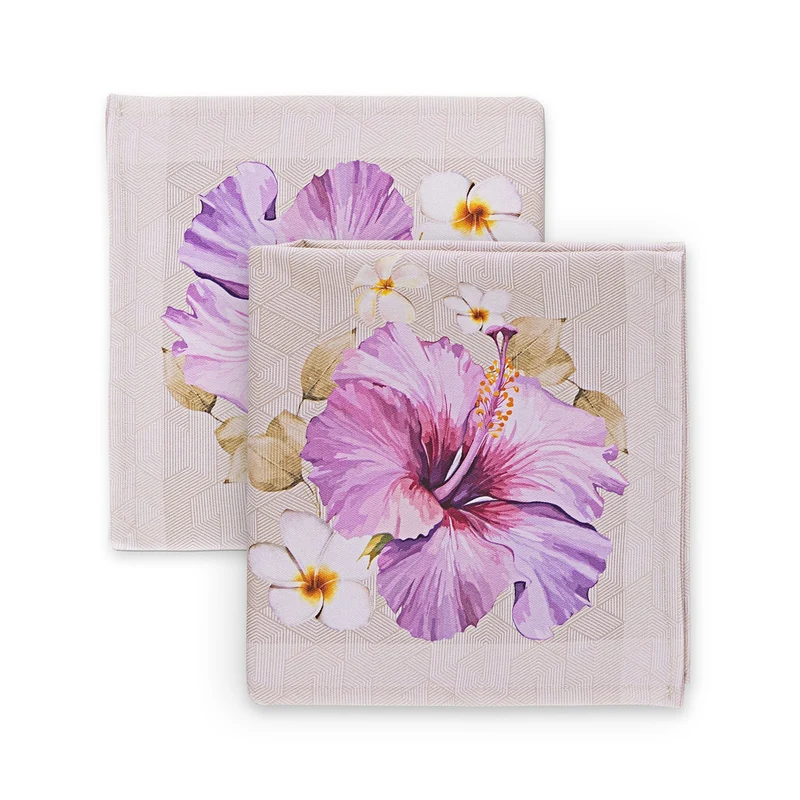 Set 2 Tovaglioli agrifoglio Tropical in Cotone