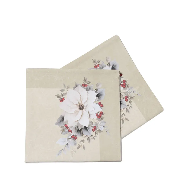 Set 2 Tovaglioli natalis Natale in Cotone