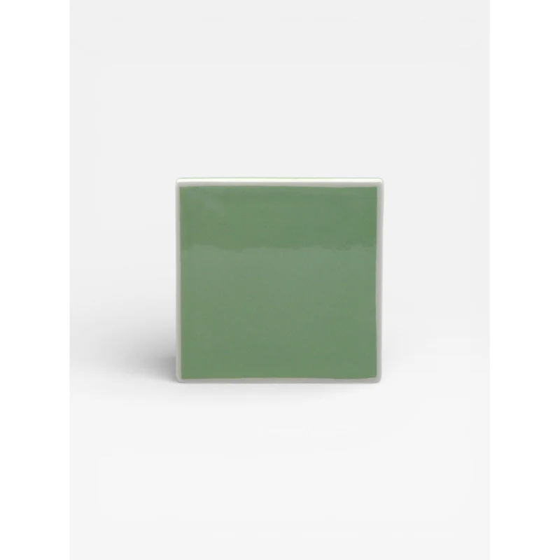 Set de 4 dessous de verre TILE - vert & blanc