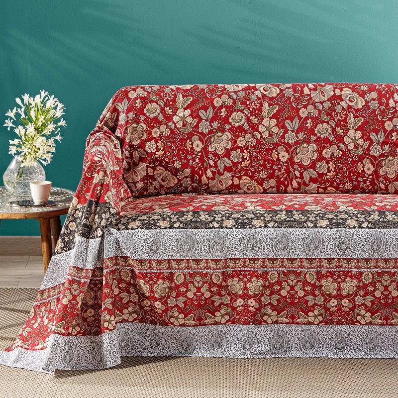 Telo arredo Copridivano Grandecor eros Oasis in Cotone