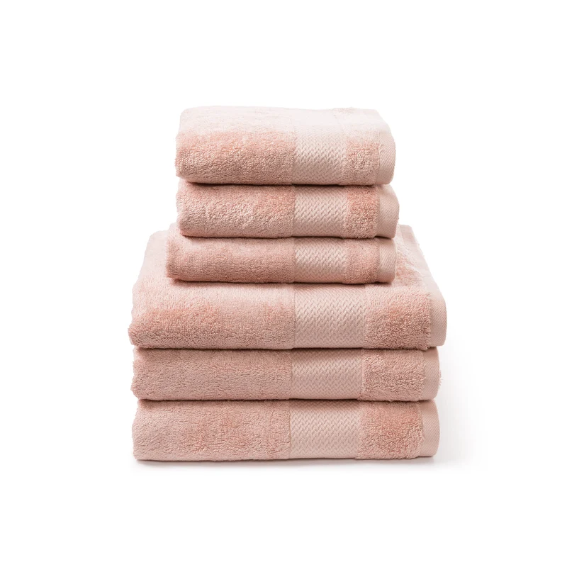 Set asciugamani in spugna bamboo in Cotone 520 gr/mq