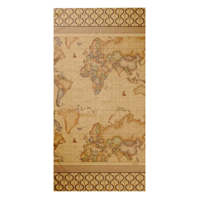 Telo mare geo morsetto cuoio in Cotone 420 gr/mq